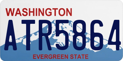 WA license plate ATR5864