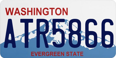 WA license plate ATR5866