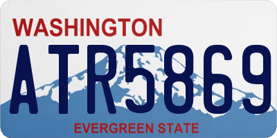 WA license plate ATR5869