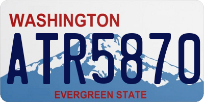 WA license plate ATR5870