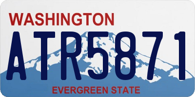 WA license plate ATR5871