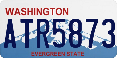 WA license plate ATR5873