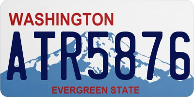 WA license plate ATR5876