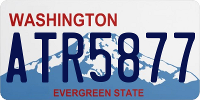 WA license plate ATR5877