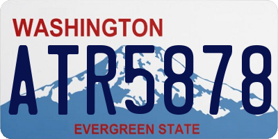 WA license plate ATR5878