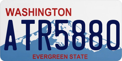WA license plate ATR5880
