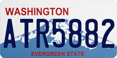 WA license plate ATR5882