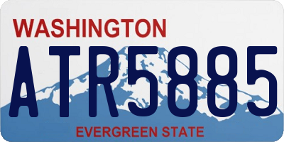 WA license plate ATR5885