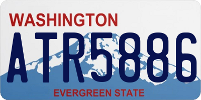 WA license plate ATR5886