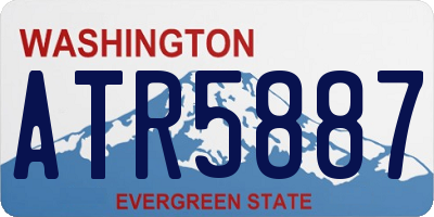 WA license plate ATR5887