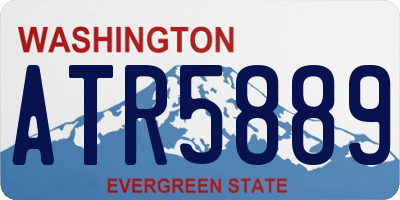 WA license plate ATR5889