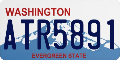 WA license plate ATR5891