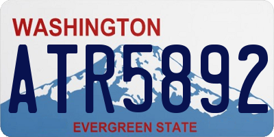 WA license plate ATR5892