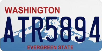 WA license plate ATR5894
