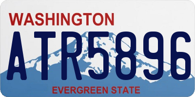 WA license plate ATR5896