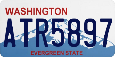 WA license plate ATR5897