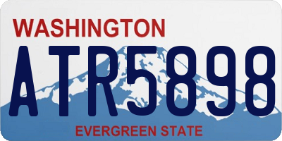 WA license plate ATR5898