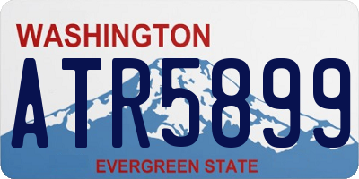 WA license plate ATR5899