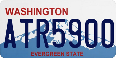 WA license plate ATR5900