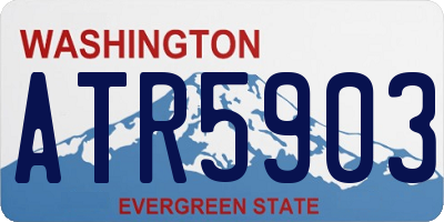 WA license plate ATR5903