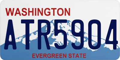 WA license plate ATR5904