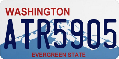 WA license plate ATR5905