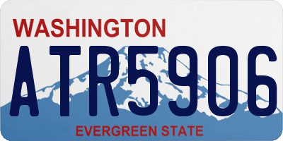WA license plate ATR5906