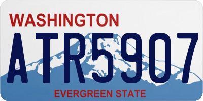 WA license plate ATR5907