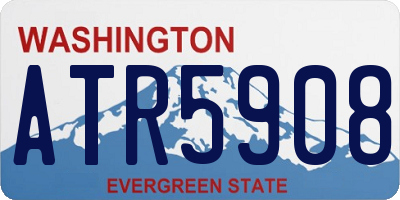 WA license plate ATR5908
