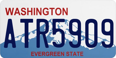 WA license plate ATR5909