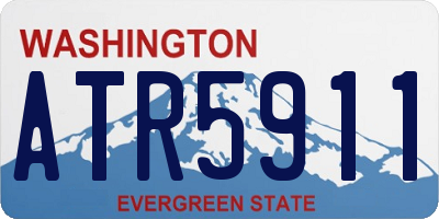 WA license plate ATR5911