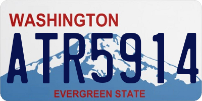 WA license plate ATR5914