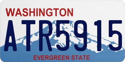 WA license plate ATR5915