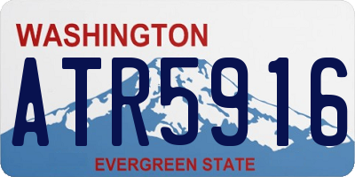 WA license plate ATR5916