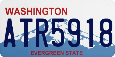 WA license plate ATR5918