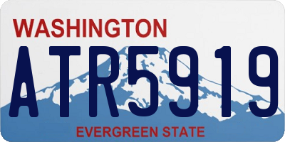WA license plate ATR5919
