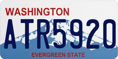 WA license plate ATR5920