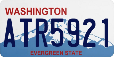 WA license plate ATR5921