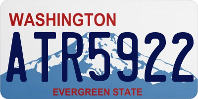 WA license plate ATR5922