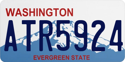 WA license plate ATR5924