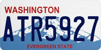 WA license plate ATR5927
