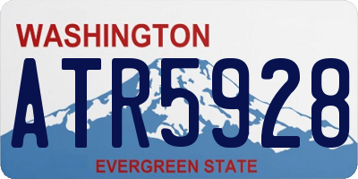 WA license plate ATR5928