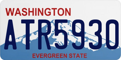 WA license plate ATR5930