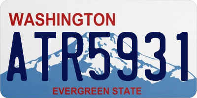WA license plate ATR5931