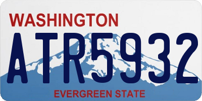 WA license plate ATR5932