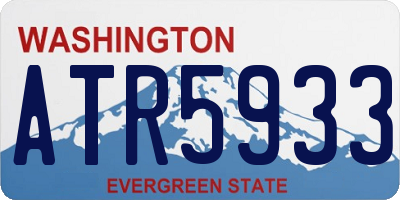 WA license plate ATR5933