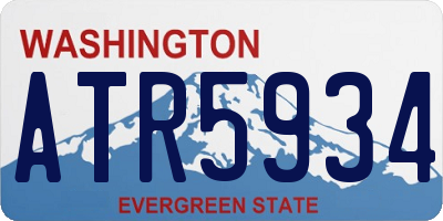 WA license plate ATR5934