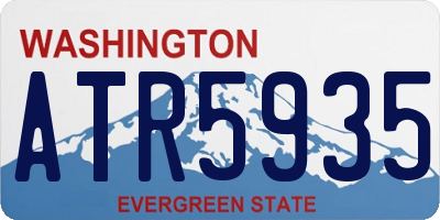 WA license plate ATR5935