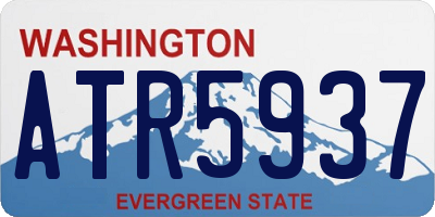 WA license plate ATR5937