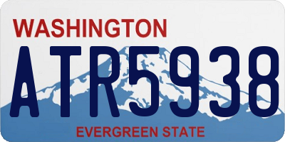 WA license plate ATR5938